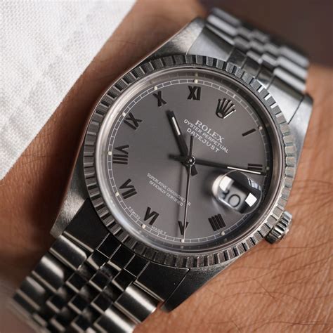 grey and blue rolex|rolex datejust grey dial.